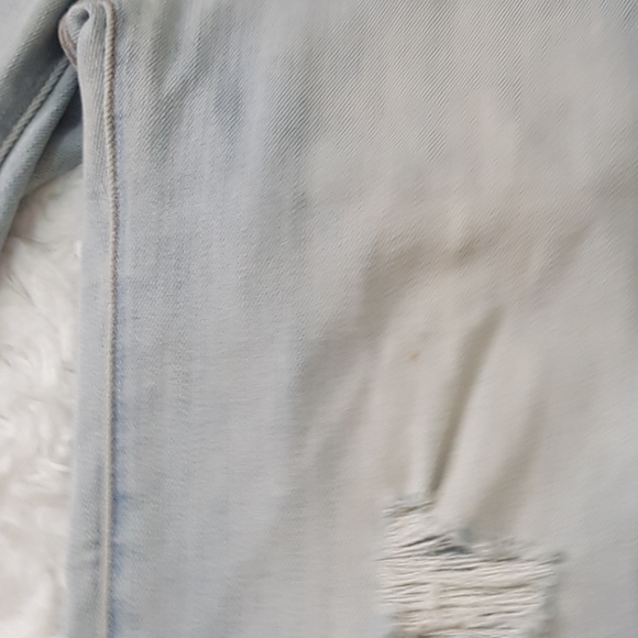 AE DISTRESSED LIGHT WASH Y2K LOW RISE JEGGINGS - Picture 5 of 8